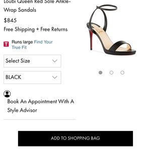 Women’s louboutin strappy heel